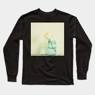 Cream Rose Long Sleeve T-Shirt